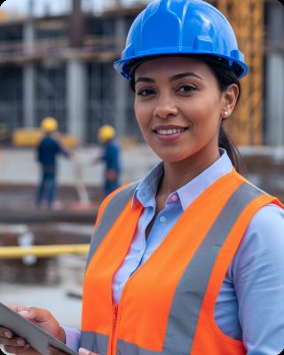 Profissional de segurança em ambiente industrial
